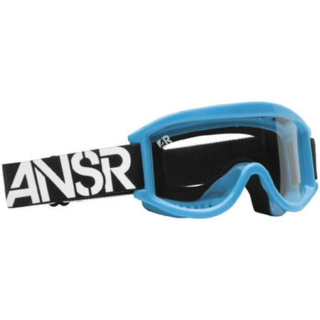 - ANSWER RIDING APPAREL Logo Youth Goggles Blue Cyan/Clear Lens 18168