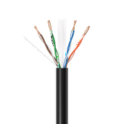 Cables Direct Online 500ft Cat6 Ethernet Cable Bulk – 23AWG Solid CCA UTP, Unshielded, 550MHz, Pull Box, LAN Network Wire, RJ45 Compatible, Indoor Use, High-Speed Internet, Black