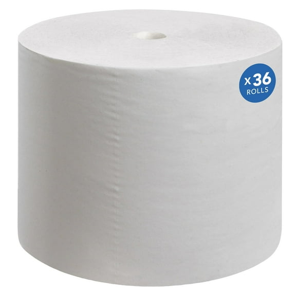Scott® Essential Coreless High-Capacity Standard Roll Toilet Paper (04007), 2-Ply, White, (1,000 Sheets/Roll, 36 Rolls/Case, 36,000 Sheets/Case)