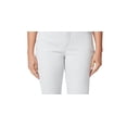 thumbnail image 2 of GLORIA VANDERBILT Womens Gray Zippered Pocketed Studded Vented Hem Capri Jeans 4, 2 of 3