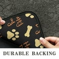 thumbnail image 6 of Happy Dog and Footprints Door Rugs,Washable Non Slip Door Mats Indoor,Decorative Door Mats,Entry Mat Indoor for Entrance,Bedroom,Kitchen,Bathroom,30"x17", 6 of 6