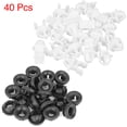 thumbnail image 6 of Unique Bargains 40pcs Black White Car Auto Hood Prop Rod Clip for Honda Accord Fit CRV Civic City, 6 of 6