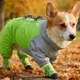 thumbnail image 4 of Full Coverage 4-Legged Dog Raincoat Waterproof All-Weather Pet Jumpsuit Adjustable Strap Dog Rain Jacket for Small Medium Dogs Corgi Outdoor Walking Hiking(2XL), 4 of 7