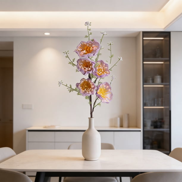 Flores artificiales de azalea | Ramo floral artificial para decoración de bodas, arreglos para el hogar y centros de mesa