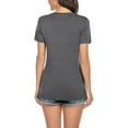 thumbnail image 6 of ZTTD Women's Maternity Short Sleeve Side Button Tunic Nursing Tops for Breastfeeding Blouse, 6 of 9