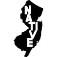 thumbnail image 1 of New Jersey Native Home Hometown Love Wall Decals for Walls Peel and Stick wall art murals Black Small 8 Inch, 1 of 2