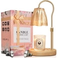thumbnail image 1 of Candle Warmer Lamp with Timer & Dimmer, Candle Warmer Height Adjustable, Fits All Jar Scented Candles, Candle Lamp with 3 Bulbs, Charming Gift Box with Ribbon for Gifting, 1 of 5