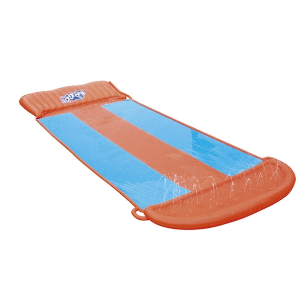 triple water slide with speed ramp