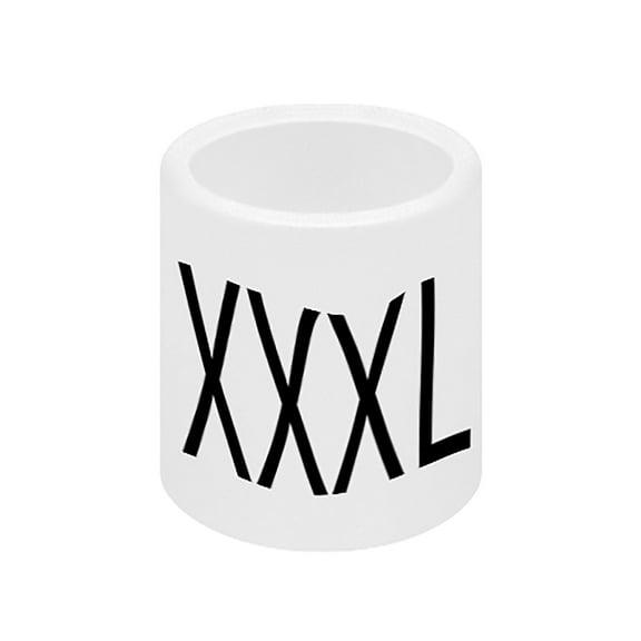 SSWBasics Hi-Rise Hanger Markers - 3XL- pack of 50- Hanger Tags for Retail - Hanger Labels for Clothing Racks - Durable Hanger Size Markers - Organize and Identify Clothing Sizes Easily