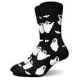 thumbnail image 4 of Funny Halloween Socks for Men Women Teen Boys - Ghost Spooky Bats Fun Novelty Crazy Funky Silly Cute Dress Crew Cool Socks - Halloween Gifts Costumes, 4 of 8