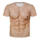 thumbnail image 1 of camisas para hombre Camiseta gráfica con de músculos, disfraces con de cuerpo 3D falso ABS de , estampado humor unisex para , 4XL 4XL Magideal camisas para hombre, 1 of 6