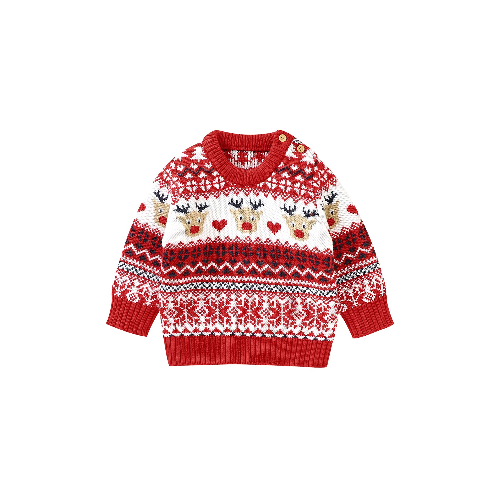 Lieserram Toddler Girl Boy Christmas Sweater, 6 12 18 24 Months 2T 3T Long  Sleeve Knitted Jumper Tops - Walmart.com