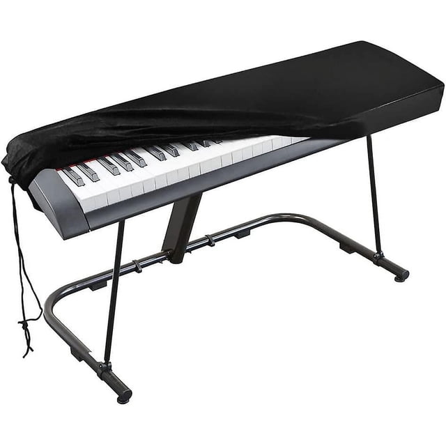 Funda protectora para teclado de piano de 61 teclas, funda antipolvo para teclado electrónico para sintetizador de piano digital Yamaha Alesis Casio Roland - Funda elástica negra