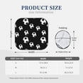 thumbnail image 3 of Windshield Sun Shade, Cute soccer balls black Foldable Car Sun Shade Windshield for Front, 2 Pieces, 3 of 7