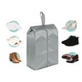 thumbnail image 4 of Bolsa de almacenamiento para equipaje de viaje, bolsas para zapatos, accesorios de viaje con bolsa resistente con cremallera. gris 210D 37cm, 4 of 7