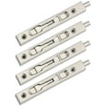 thumbnail image 1 of 4 Pack (2 Pairs) Door Flush Bolt Latch Slide Latch Concealed Bolt Security Lever Action, Stainless Steel Sliding Bolt - (15cm Length), 1 of 4