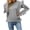Gray, variant on Lilgiuy Ladies Autumn And Winter Loose Top Solid Color Sleeve Long Sleeve Round Neck Round Neck Sweater,Gray,4(S) Winter Fashion 2022