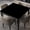 Black, variant on Square Waterproof Fitted Tablecloth Washable Polyester Tables Cloth Wipe Clean Elastic Table Cover for Camping, Picnic, Party, Indoor & Outdoor DimGray , Fitted for 34"x34" Square Table, Style 15