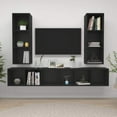 thumbnail image 4 of vidaXL 4x Wall-mounted TV Cabinets Chipboard Unit Stand Furniture Multi Colors, 4 of 11