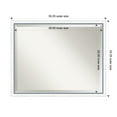 thumbnail image 3 of Amanti Art Morgan White Blue Beveled Wood Wall Mirror 24.25 x 30.25 in., 3 of 10
