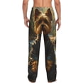 thumbnail image 3 of Daiia Forest Creek Cute Dog Men's Sleep Pant with Pockets and Drawstring,Pajama Pants-Small, 3 of 9
