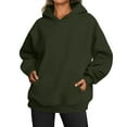thumbnail image 1 of Mode Quotidienne des Femmes Sweat-Shirts Décontractés à Col Rond à Manches Longues Sweat-Shirts de Couleur Unie Café L, 1 of 5