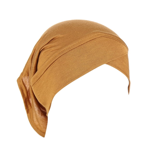 XASZHN Turban Musulman Léger pour Femme, Jaune_002, Taille Unique