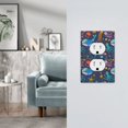 thumbnail image 5 of KLL Marine Inhabitants Pattern Electrical Outlet Covers, 3" x 5" 1 Pack Electric Receptacle Plug Covers for Decorator Receptacle Outlet & Switch-Style S, 5 of 6