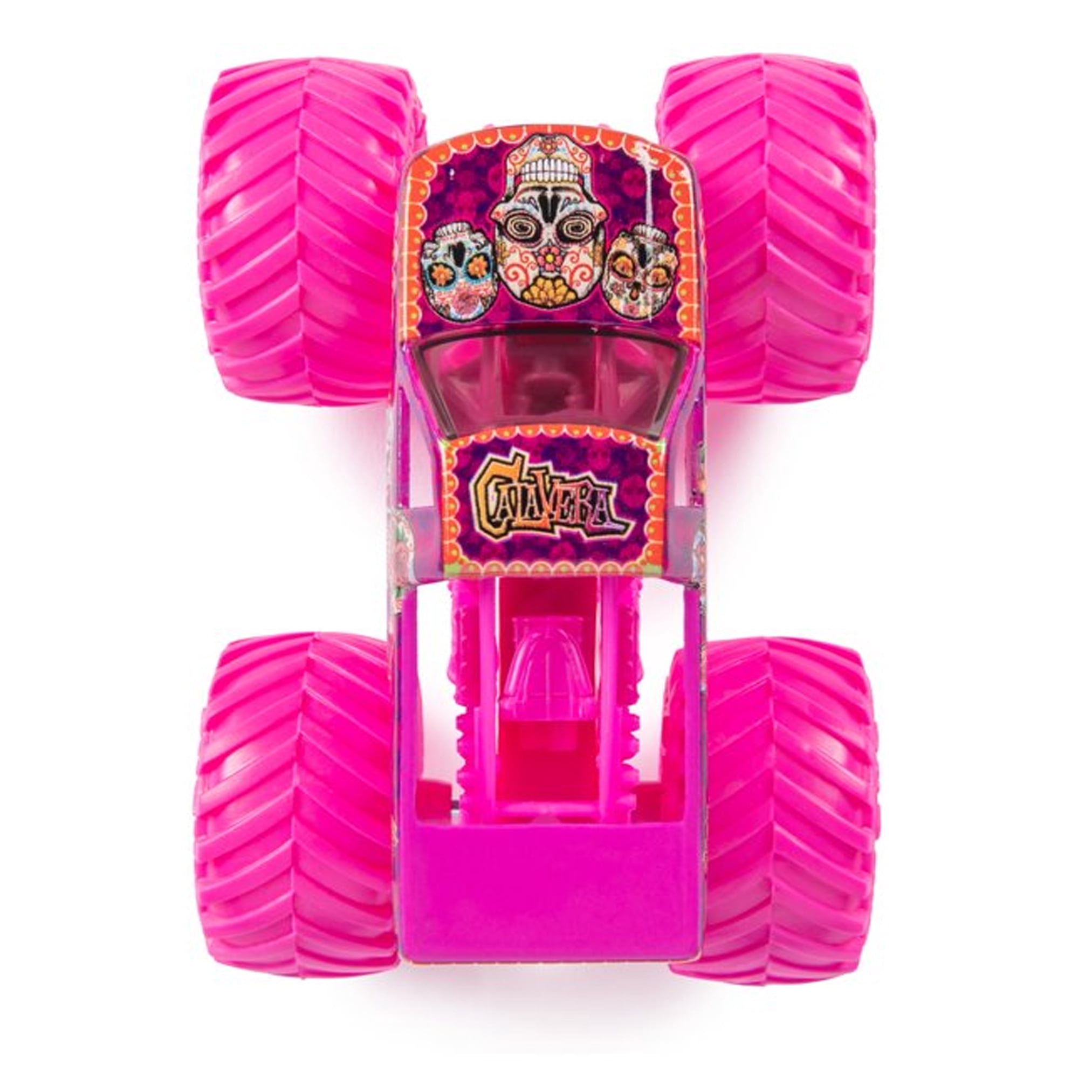 【未開封】MSTOYSJAPAN テケテケ アメイジンググリッター ピンクラメ Monster Jam Official Calavera 1:64 Diecast Monster Truck Vehicle