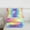 Multicolor, variant on jejeloiu Kawaii Cartoon Unicorn Twin Comforter Sets,Abstract Rainbow Stripe Bedding Set For Girls Teens Reversible 2-Piece