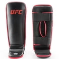 thumbnail image 4 of UFC Shin Guards - Adult - Durable Synthetic Leather Shell & Instep Protector - Neoprene Backing for Enhanced Mobility and Comfort - Thick Layered Foam Padding - For MMA & Kickboxing Sparring, 4 of 13
