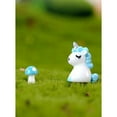 thumbnail image 4 of 20Pcs Resin Cute Unicorn Statues Fairy Garden Ornaments Pink , Blue, 1.9x2.3cm, 4 of 5
