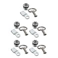 thumbnail image 1 of Riwesomey Juego de 3 unidades de llaves de puerta de ascensor, llaves de aleación de Zinc, llave antitorsión portátil, accesorio de electricista, Type2 NO2 Riwesomey CBP163809, 1 of 6