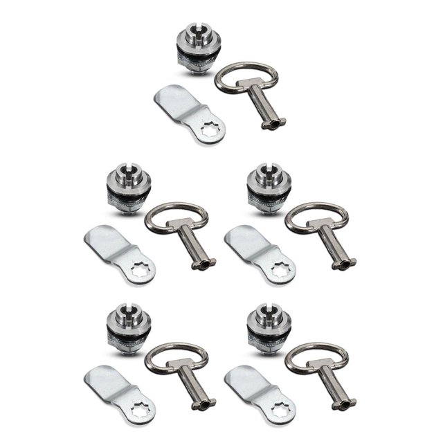 Riwesomey Juego de 3 unidades de llaves de puerta de ascensor, llaves de aleación de Zinc, llave antitorsión portátil, accesorio de electricista, Type2 NO2 Riwesomey CBP163809