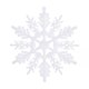 thumbnail image 1 of Nvzi 24 copos de nieve navideños de 9,9 cm, de plástico con purpurina, para decorar el árbol de Navidad (blanco), 1 of 5