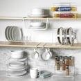 thumbnail image 2 of Home Basics Vinyl Coated 2 Shelf Kitchen Organization Corner Spice Rack, White, 2 of 5
