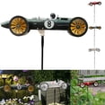 thumbnail image 1 of Muyoka Molino de viento Willkey, Spinner de viento de coche de carreras de acero inoxidable, escultura de viento colgante creativa resistente a la intemperie Muyoka Hogar, 1 of 7