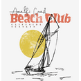 thumbnail image 2 of Amalfi Coast Beach Club Adult White Crew Neck Short Sleeve Tee-XL, 2 of 4