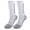 White, variant on Men's Thicken Anti-Slip Sports Breathable Shock Absorption Rubber Grip Socks, Athletic Mid-Calf Training Socks, Large (Black, 3.94 in / 10 cm)