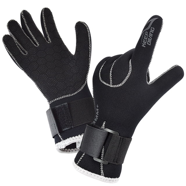 Manopla de buceo Guantes de buceo de neopreno de 3 mm para mujeres y hombres, guantes de esnórquel a KEEP DIVING Manopla de buceo