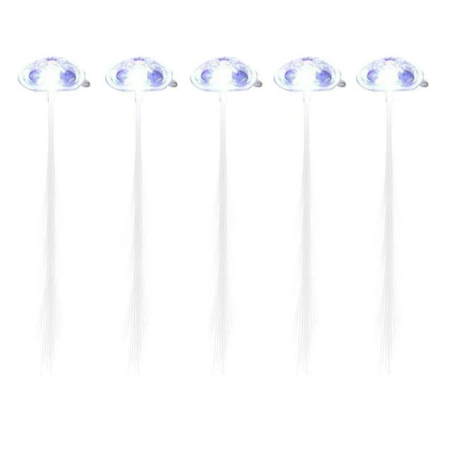 GlamEssence LED Lights Hair Light Up Fiber LED Hair Barrettes Party Favors For Party Bar Dancing Hairpin Hair Clip Multicolor Flash Barrettes Clip Braid