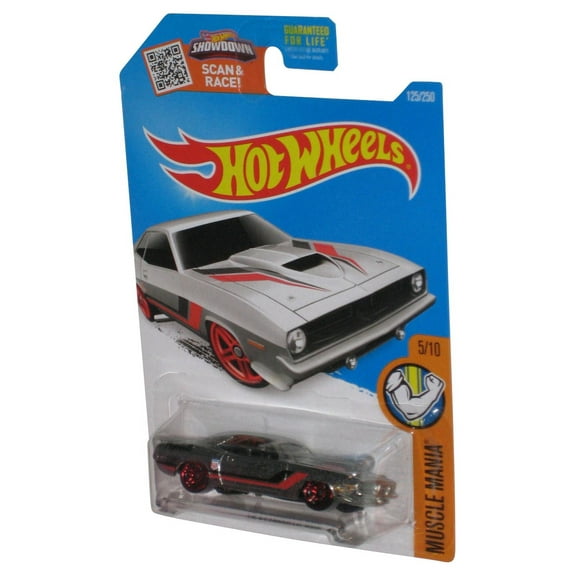 Hot Wheels Muscle Mania 5/10 (2015) Silver '70 Plymouth Aar Cuda Toy Car 125/250