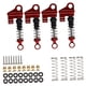 thumbnail image 4 of 4 Packung 1:24 Simulación Modelo RC Amortiguador de Choque de Metal para Axial SCX24 90081 Piezas de Actualización rojo Yotijar Amortiguador de coche RC, 4 of 7