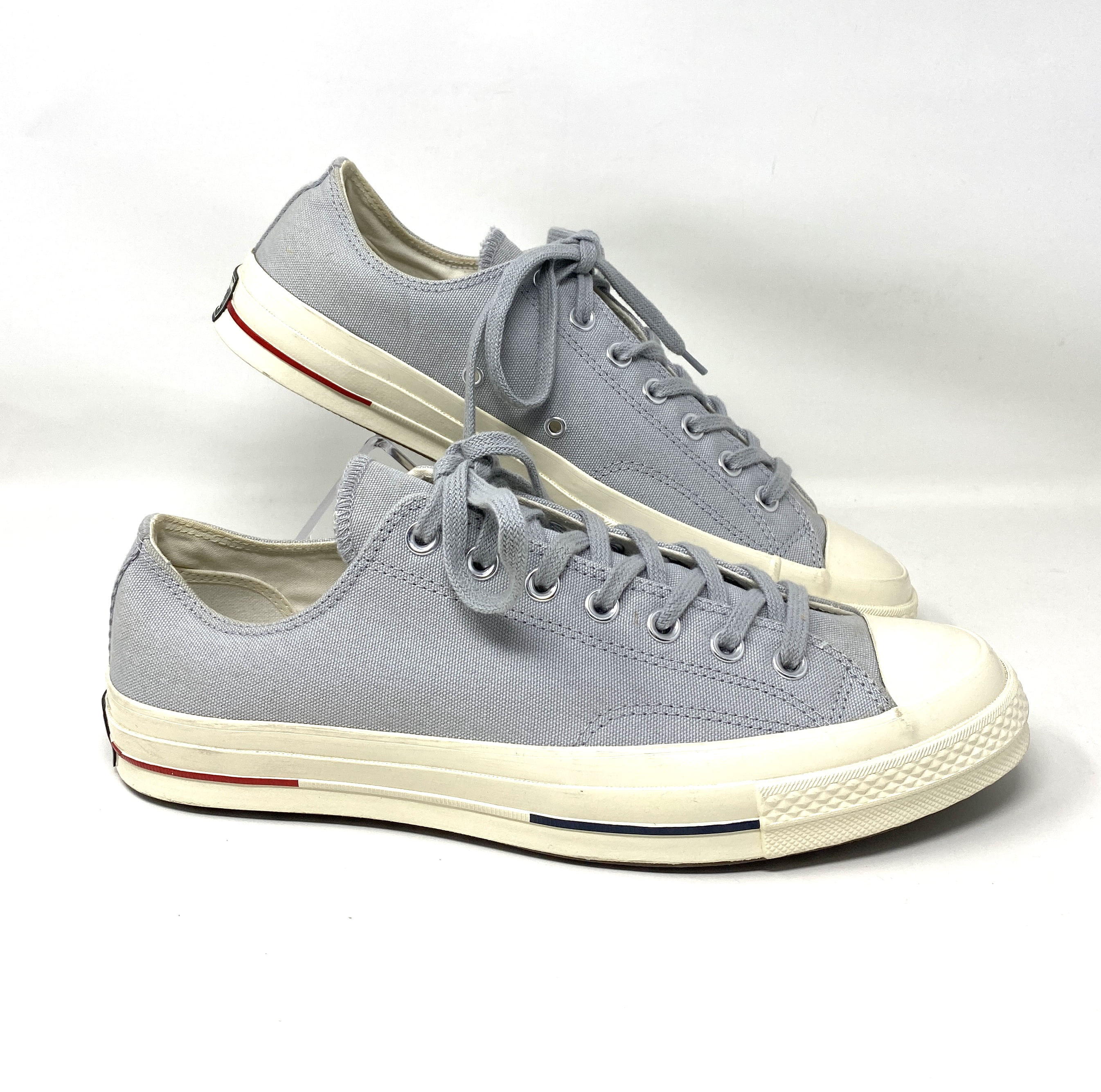 Converse Low Top Wolf Grey Canvas Mens Size Sneakers 160496C Walmart.com