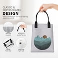 thumbnail image 6 of XMXT Reusable Lunch Bag Women, Flat Sunset Mountain Print Insulated Lunch Tote for Office Travel, 6 of 8