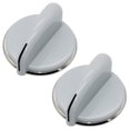 thumbnail image 1 of Prime&Swift Wh01X10462 Perilla de control para secadora con anillo de metal reforzado (paquete de 2) Reemplazo para Wh01X10309 Ap4485269 Gris, 1 of 5