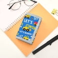 thumbnail image 7 of JIALIOU Nylon Trifold Card Wallet with ID Window Zipper Pocket for Men Women Teen Construction Trucks and Clouds, 7 of 7
