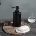 thumbnail image 2 of Black soap dispenser, 500 ml, stainless steel, for kitchen and bathroom -, 2 of 5