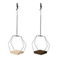 thumbnail image 6 of Hanging Planter for Indoor Plants, Hanging Planters for Indoor Plants Large Metal Plant Hanger Stand with Wood Base, Wall Planter Holder for Window Wall Ceiling Home Decor Accessories, 6 of 7