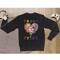 thumbnail image 5 of Peace Love Pride Maine Coon with Rainbow Sunglasses LGBT LGBTQ+ Sweatshirt Unisex Merch Cat Lover Kitten Owner Gifts - 01004, 5 of 6